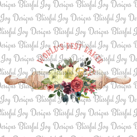 Worlds Best Baker - Sublimation Transfer