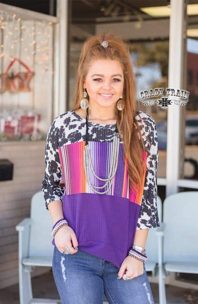 Crazy Train - Plum Punchy Pullover