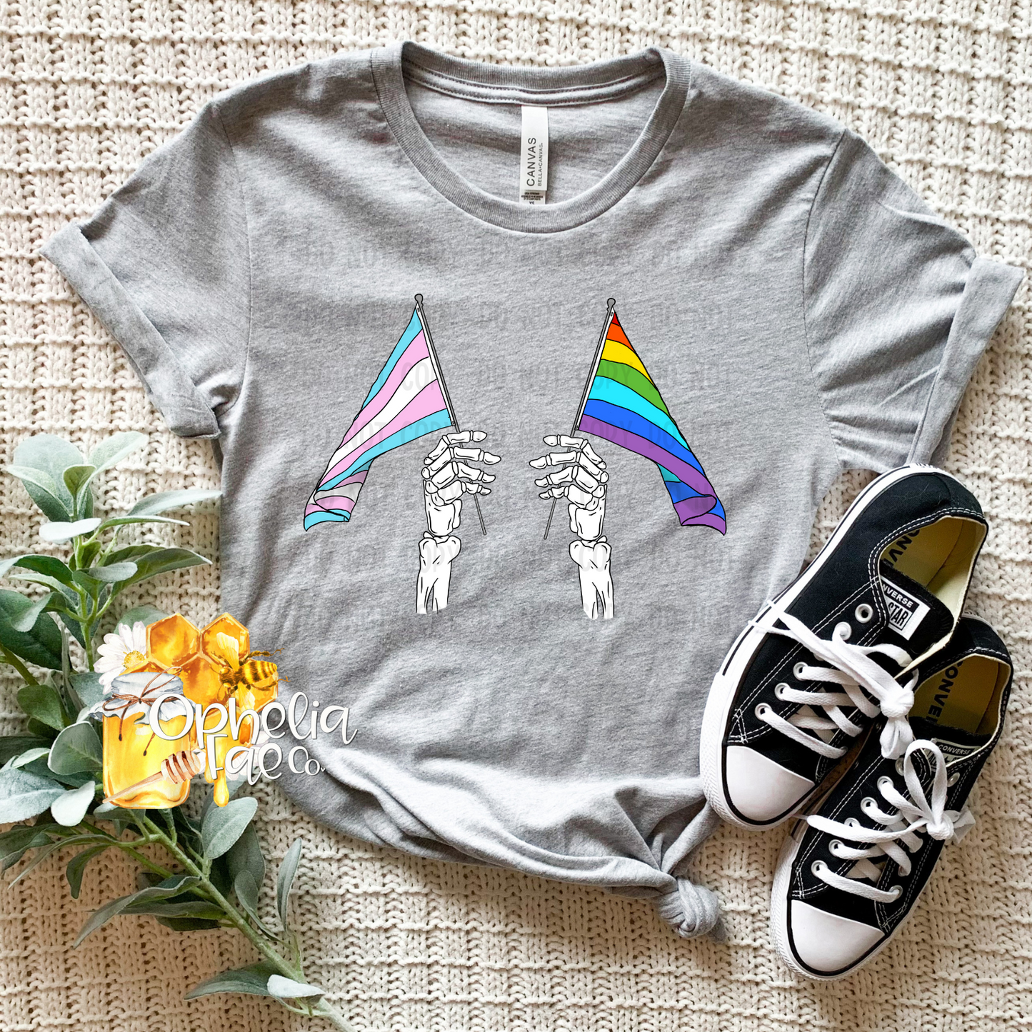 Pride Flags Skellie T-Shirt