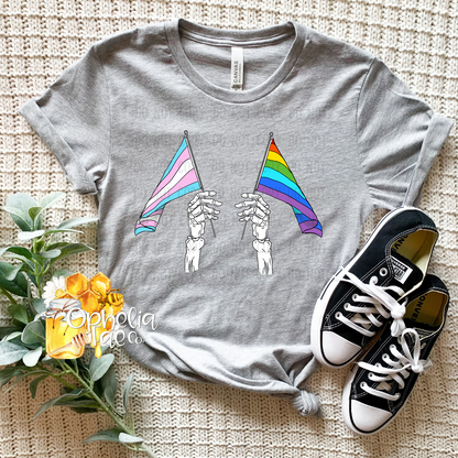 Pride Flags Skellie T-Shirt