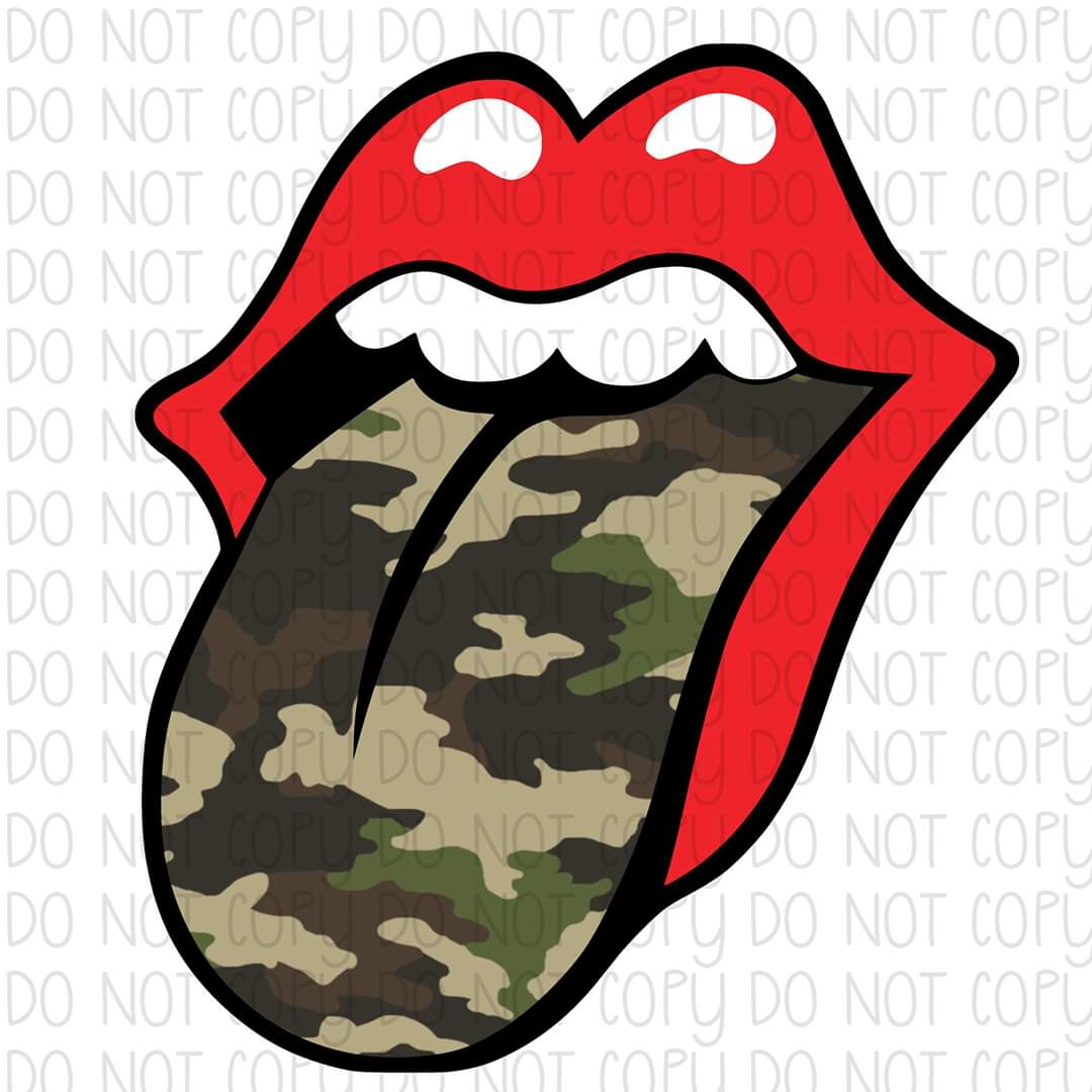 Camo Tongue - Sublimation Transfer